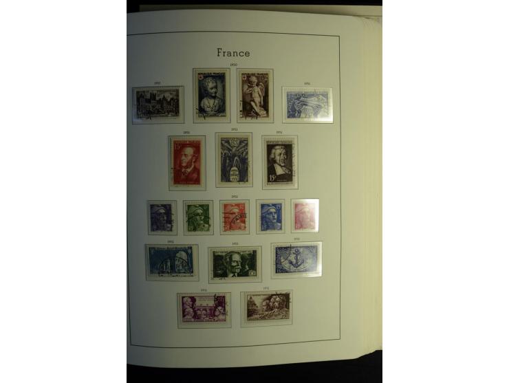 1849/2008, gestempelte, sehr reichhaltige Sammlung mit u.a. Mi.-Nr. 128-35, 239 auf Brief, Bl.1-3, Porto, Markenheftchen etc.