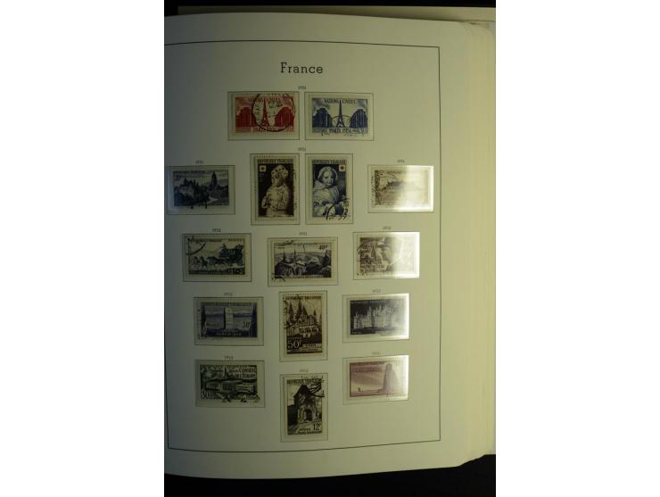 1849/2008, gestempelte, sehr reichhaltige Sammlung mit u.a. Mi.-Nr. 128-35, 239 auf Brief, Bl.1-3, Porto, Markenheftchen etc.
