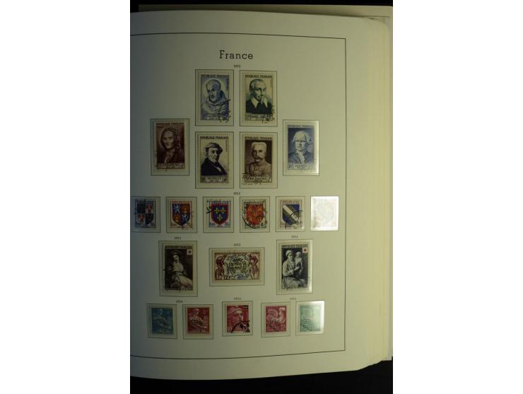 1849/2008, gestempelte, sehr reichhaltige Sammlung mit u.a. Mi.-Nr. 128-35, 239 auf Brief, Bl.1-3, Porto, Markenheftchen etc.