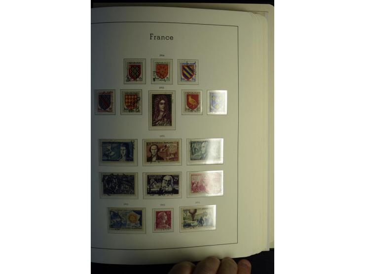 1849/2008, gestempelte, sehr reichhaltige Sammlung mit u.a. Mi.-Nr. 128-35, 239 auf Brief, Bl.1-3, Porto, Markenheftchen etc.
