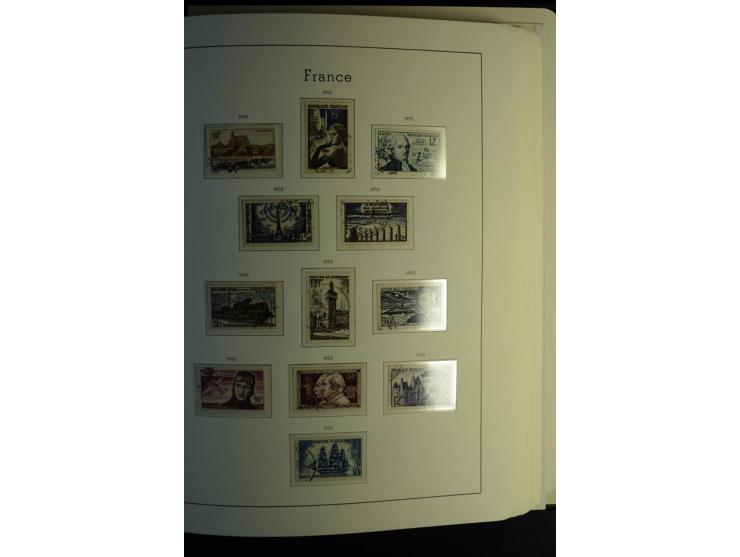 1849/2008, gestempelte, sehr reichhaltige Sammlung mit u.a. Mi.-Nr. 128-35, 239 auf Brief, Bl.1-3, Porto, Markenheftchen etc.