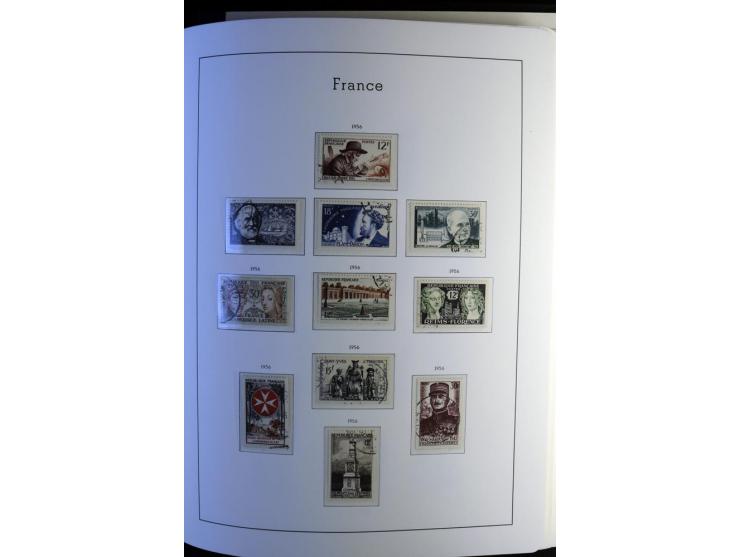1849/2008, gestempelte, sehr reichhaltige Sammlung mit u.a. Mi.-Nr. 128-35, 239 auf Brief, Bl.1-3, Porto, Markenheftchen etc.