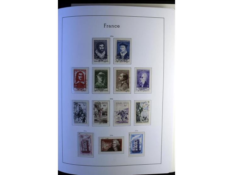 1849/2008, gestempelte, sehr reichhaltige Sammlung mit u.a. Mi.-Nr. 128-35, 239 auf Brief, Bl.1-3, Porto, Markenheftchen etc.