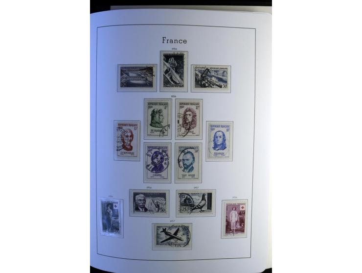1849/2008, gestempelte, sehr reichhaltige Sammlung mit u.a. Mi.-Nr. 128-35, 239 auf Brief, Bl.1-3, Porto, Markenheftchen etc.