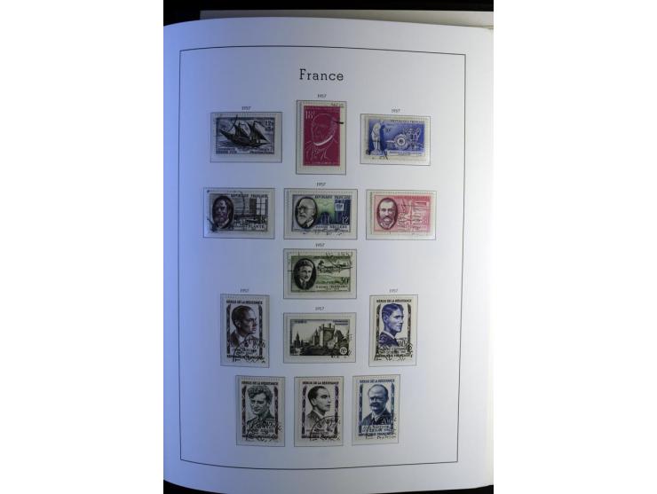 1849/2008, gestempelte, sehr reichhaltige Sammlung mit u.a. Mi.-Nr. 128-35, 239 auf Brief, Bl.1-3, Porto, Markenheftchen etc.