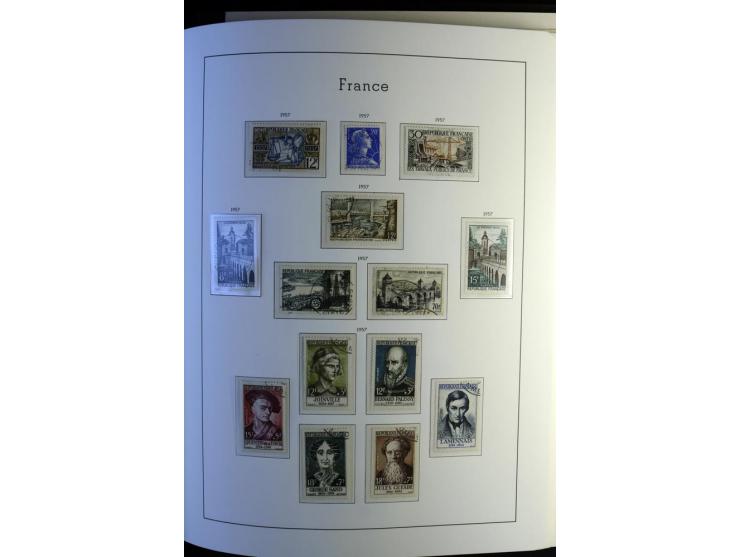 1849/2008, gestempelte, sehr reichhaltige Sammlung mit u.a. Mi.-Nr. 128-35, 239 auf Brief, Bl.1-3, Porto, Markenheftchen etc.