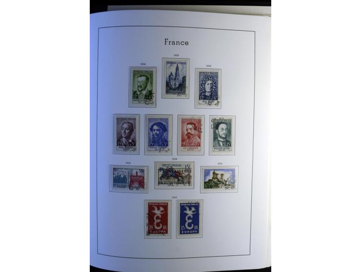 1849/2008, gestempelte, sehr reichhaltige Sammlung mit u.a. Mi.-Nr. 128-35, 239 auf Brief, Bl.1-3, Porto, Markenheftchen etc.