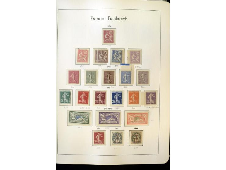 1853/2008, postfrische und ungebrauchte, sehr reichhaltige Sammlung mit u.a. Mi.-Nr. 152, 220-21, 305-11, 321, 326-27, Bl.2 (