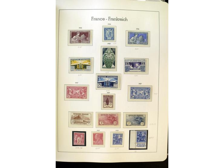 1853/2008, postfrische und ungebrauchte, sehr reichhaltige Sammlung mit u.a. Mi.-Nr. 152, 220-21, 305-11, 321, 326-27, Bl.2 (
