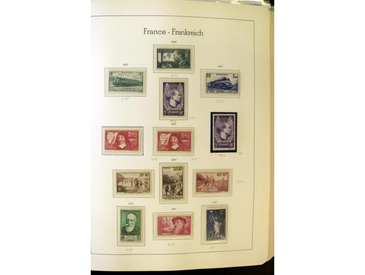 1853/2008, postfrische und ungebrauchte, sehr reichhaltige Sammlung mit u.a. Mi.-Nr. 152, 220-21, 305-11, 321, 326-27, Bl.2 (