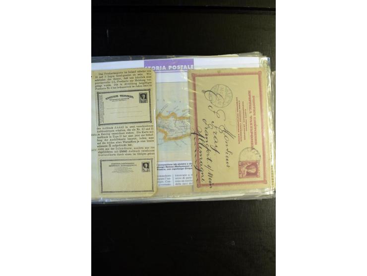 1878/2006, umfangreiche Sammlung Briefe und Karten in 12 Ordnern, dabei einige Frankaturen der 1. Olypia-Ausgabe (u.a. Paar N