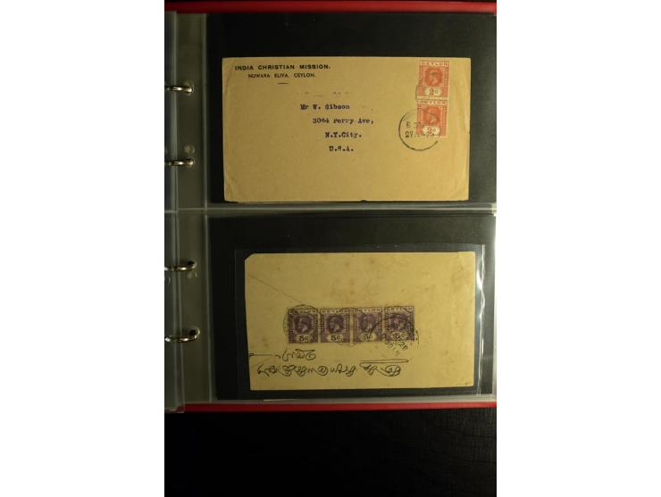 1855/1955 (ca.), interessanter Bestand von überschlägig 8-900 Briefen und Karten, dabei viel interessantes Material, Ganzsach