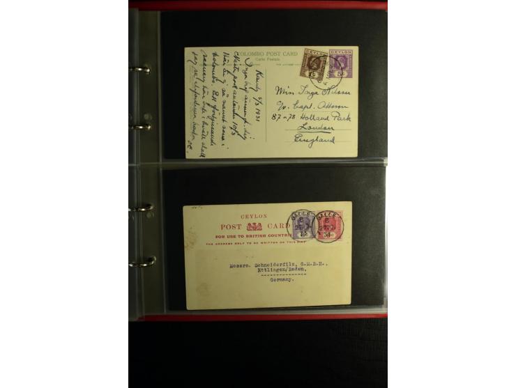 1855/1955 (ca.), interessanter Bestand von überschlägig 8-900 Briefen und Karten, dabei viel interessantes Material, Ganzsach