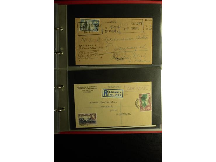 1855/1955 (ca.), interessanter Bestand von überschlägig 8-900 Briefen und Karten, dabei viel interessantes Material, Ganzsach