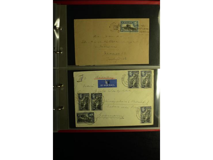 1855/1955 (ca.), interessanter Bestand von überschlägig 8-900 Briefen und Karten, dabei viel interessantes Material, Ganzsach