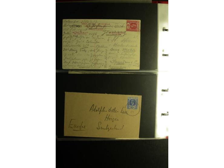 1855/1955 (ca.), interessanter Bestand von überschlägig 8-900 Briefen und Karten, dabei viel interessantes Material, Ganzsach