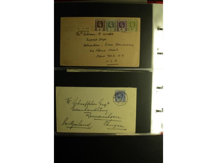 1855/1955 (ca.), interessanter Bestand von überschlägig 8-900 Briefen und Karten, dabei viel interessantes Material, Ganzsach