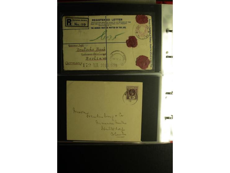 1855/1955 (ca.), interessanter Bestand von überschlägig 8-900 Briefen und Karten, dabei viel interessantes Material, Ganzsach