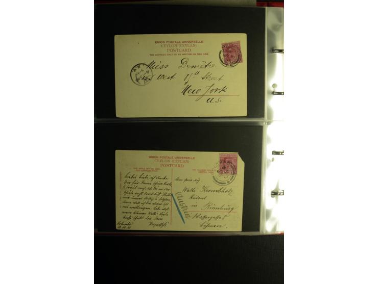 1855/1955 (ca.), interessanter Bestand von überschlägig 8-900 Briefen und Karten, dabei viel interessantes Material, Ganzsach