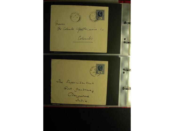 1855/1955 (ca.), interessanter Bestand von überschlägig 8-900 Briefen und Karten, dabei viel interessantes Material, Ganzsach