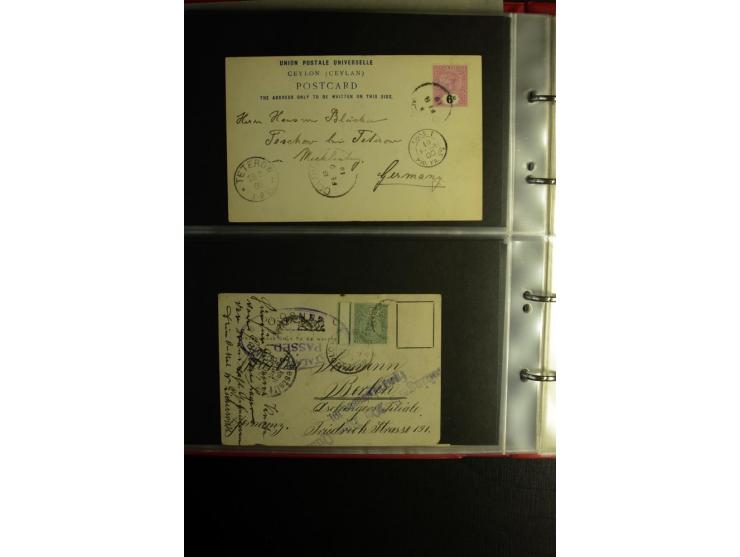 1855/1955 (ca.), interessanter Bestand von überschlägig 8-900 Briefen und Karten, dabei viel interessantes Material, Ganzsach