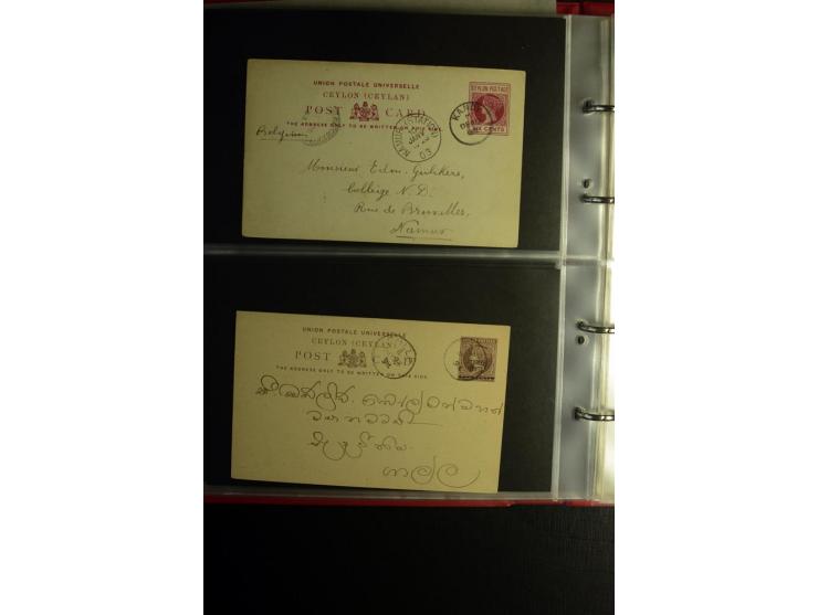 1855/1955 (ca.), interessanter Bestand von überschlägig 8-900 Briefen und Karten, dabei viel interessantes Material, Ganzsach