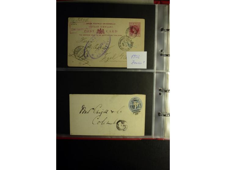 1855/1955 (ca.), interessanter Bestand von überschlägig 8-900 Briefen und Karten, dabei viel interessantes Material, Ganzsach