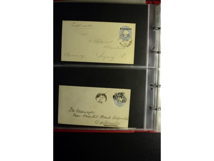 1855/1955 (ca.), interessanter Bestand von überschlägig 8-900 Briefen und Karten, dabei viel interessantes Material, Ganzsach