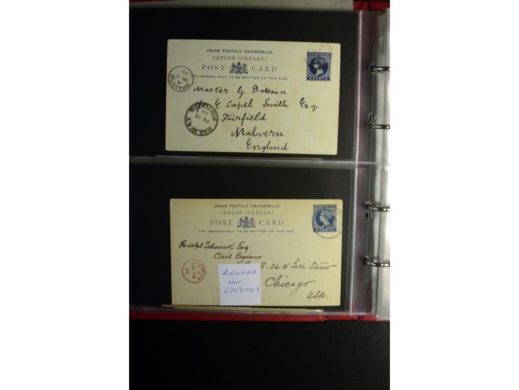1855/1955 (ca.), interessanter Bestand von überschlägig 8-900 Briefen und Karten, dabei viel interessantes Material, Ganzsach