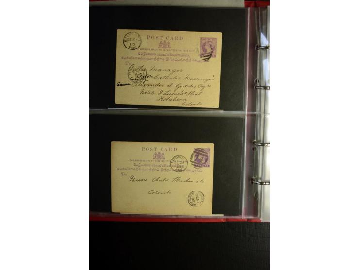 1855/1955 (ca.), interessanter Bestand von überschlägig 8-900 Briefen und Karten, dabei viel interessantes Material, Ganzsach