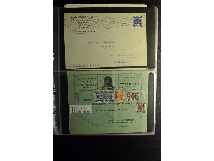 1855/1955 (ca.), interessanter Bestand von überschlägig 8-900 Briefen und Karten, dabei viel interessantes Material, Ganzsach