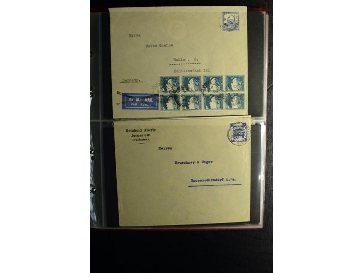 1855/1955 (ca.), interessanter Bestand von überschlägig 8-900 Briefen und Karten, dabei viel interessantes Material, Ganzsach