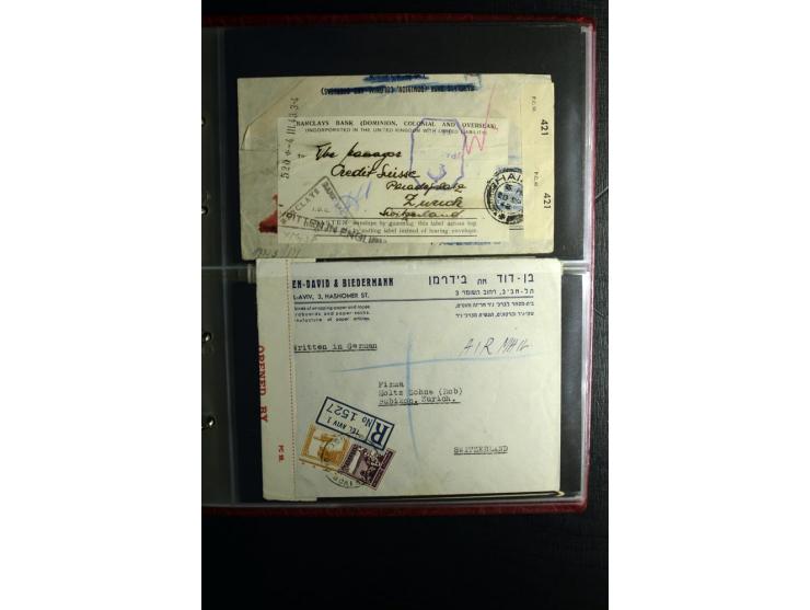 1855/1955 (ca.), interessanter Bestand von überschlägig 8-900 Briefen und Karten, dabei viel interessantes Material, Ganzsach
