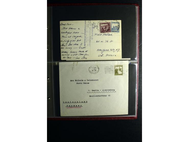 1855/1955 (ca.), interessanter Bestand von überschlägig 8-900 Briefen und Karten, dabei viel interessantes Material, Ganzsach