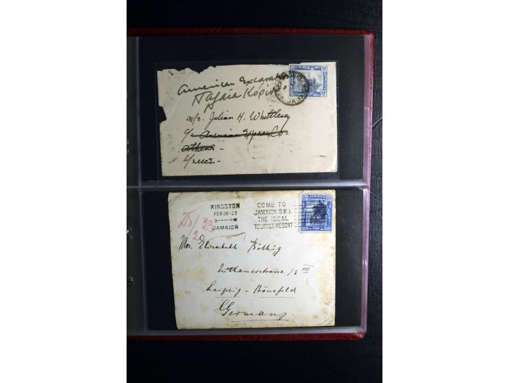1855/1955 (ca.), interessanter Bestand von überschlägig 8-900 Briefen und Karten, dabei viel interessantes Material, Ganzsach