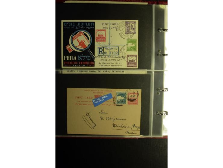 1855/1955 (ca.), interessanter Bestand von überschlägig 8-900 Briefen und Karten, dabei viel interessantes Material, Ganzsach