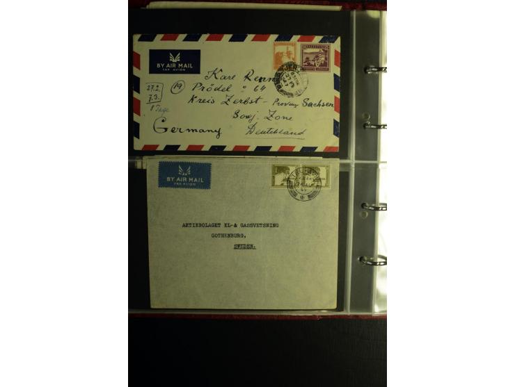 1855/1955 (ca.), interessanter Bestand von überschlägig 8-900 Briefen und Karten, dabei viel interessantes Material, Ganzsach