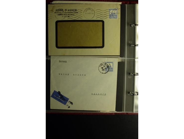 1855/1955 (ca.), interessanter Bestand von überschlägig 8-900 Briefen und Karten, dabei viel interessantes Material, Ganzsach