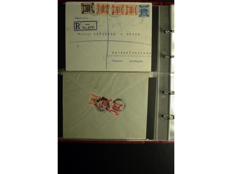 1855/1955 (ca.), interessanter Bestand von überschlägig 8-900 Briefen und Karten, dabei viel interessantes Material, Ganzsach