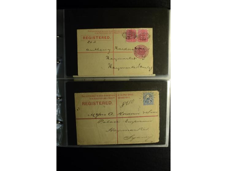 1855/1955 (ca.), interessanter Bestand von überschlägig 8-900 Briefen und Karten, dabei viel interessantes Material, Ganzsach