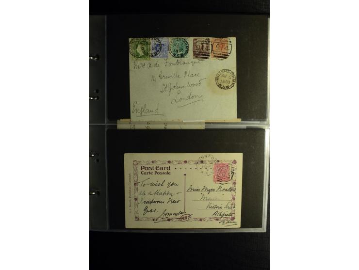 1855/1955 (ca.), interessanter Bestand von überschlägig 8-900 Briefen und Karten, dabei viel interessantes Material, Ganzsach