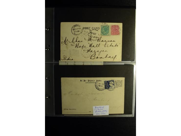 1855/1955 (ca.), interessanter Bestand von überschlägig 8-900 Briefen und Karten, dabei viel interessantes Material, Ganzsach