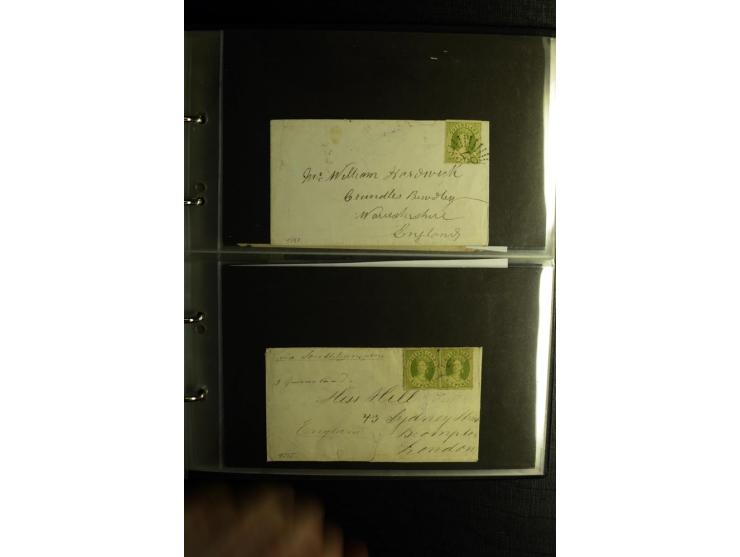 1855/1955 (ca.), interessanter Bestand von überschlägig 8-900 Briefen und Karten, dabei viel interessantes Material, Ganzsach