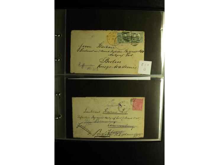 1855/1955 (ca.), interessanter Bestand von überschlägig 8-900 Briefen und Karten, dabei viel interessantes Material, Ganzsach