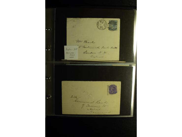 1855/1955 (ca.), interessanter Bestand von überschlägig 8-900 Briefen und Karten, dabei viel interessantes Material, Ganzsach
