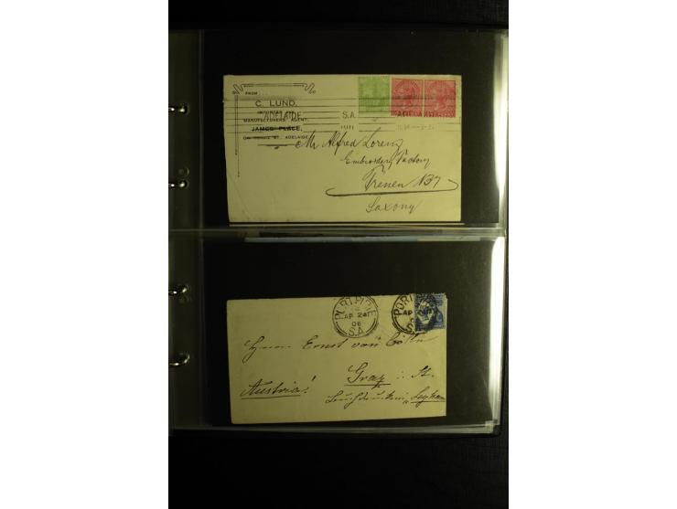 1855/1955 (ca.), interessanter Bestand von überschlägig 8-900 Briefen und Karten, dabei viel interessantes Material, Ganzsach