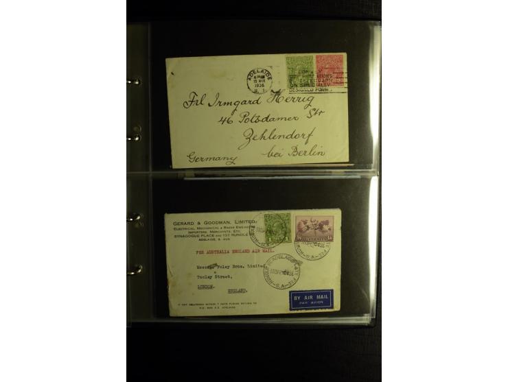 1855/1955 (ca.), interessanter Bestand von überschlägig 8-900 Briefen und Karten, dabei viel interessantes Material, Ganzsach