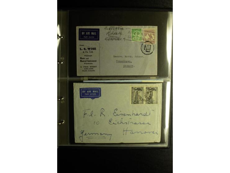 1855/1955 (ca.), interessanter Bestand von überschlägig 8-900 Briefen und Karten, dabei viel interessantes Material, Ganzsach