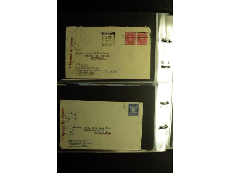 1855/1955 (ca.), interessanter Bestand von überschlägig 8-900 Briefen und Karten, dabei viel interessantes Material, Ganzsach