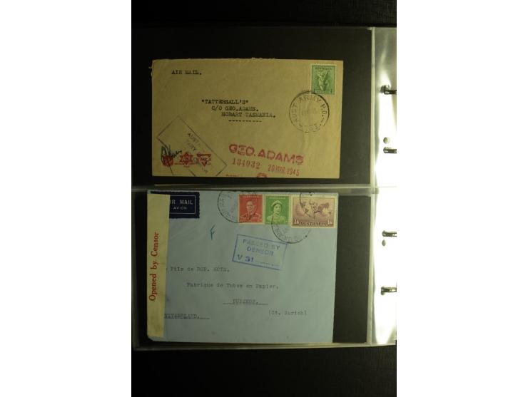 1855/1955 (ca.), interessanter Bestand von überschlägig 8-900 Briefen und Karten, dabei viel interessantes Material, Ganzsach